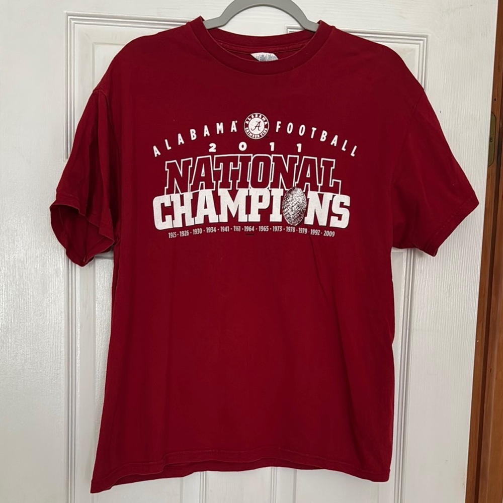 Vintage Alabama Football 2011 National Champions Red T-Shirt